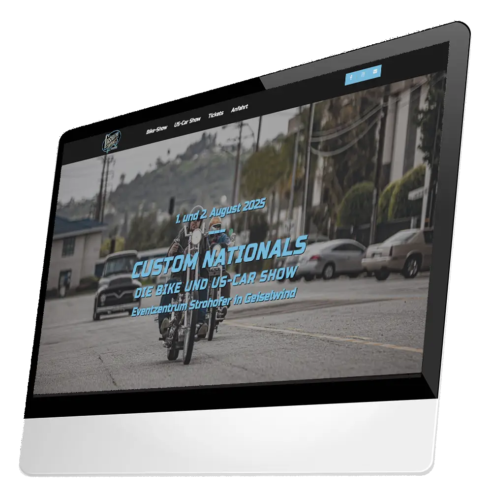 Die Bike und US-Car Show am Eventzentrum-Strohofer in Geiselwind